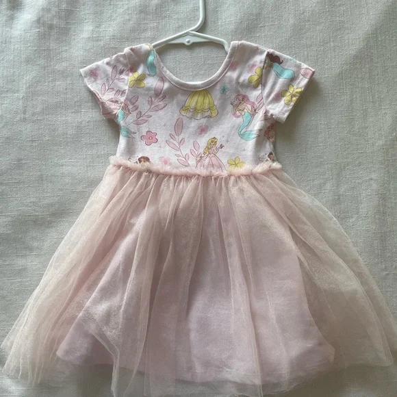 princess dress 4t Disney Princess Toddler Girl Ariel Childlike Ruffle Flutter-sleeve Dre